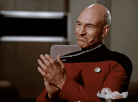 picard clapping